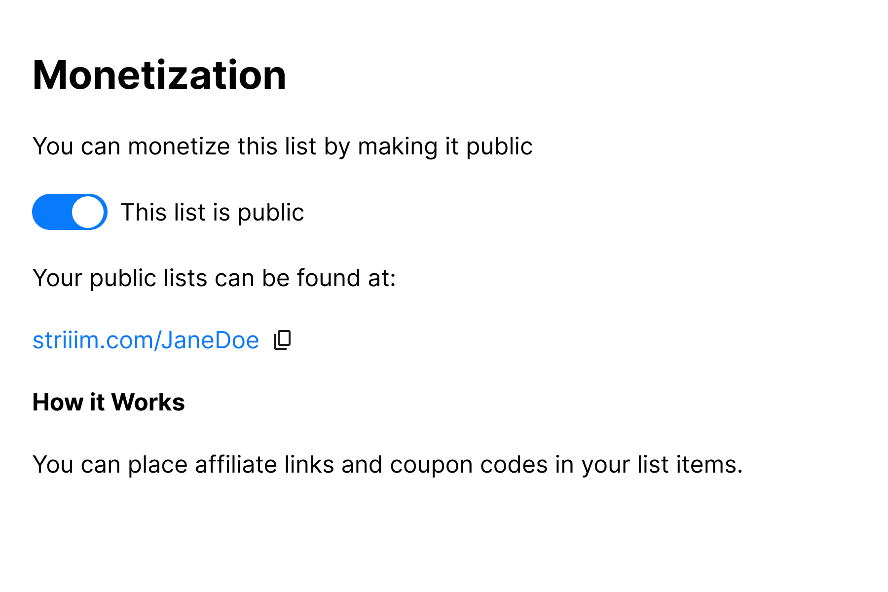 Make this list public